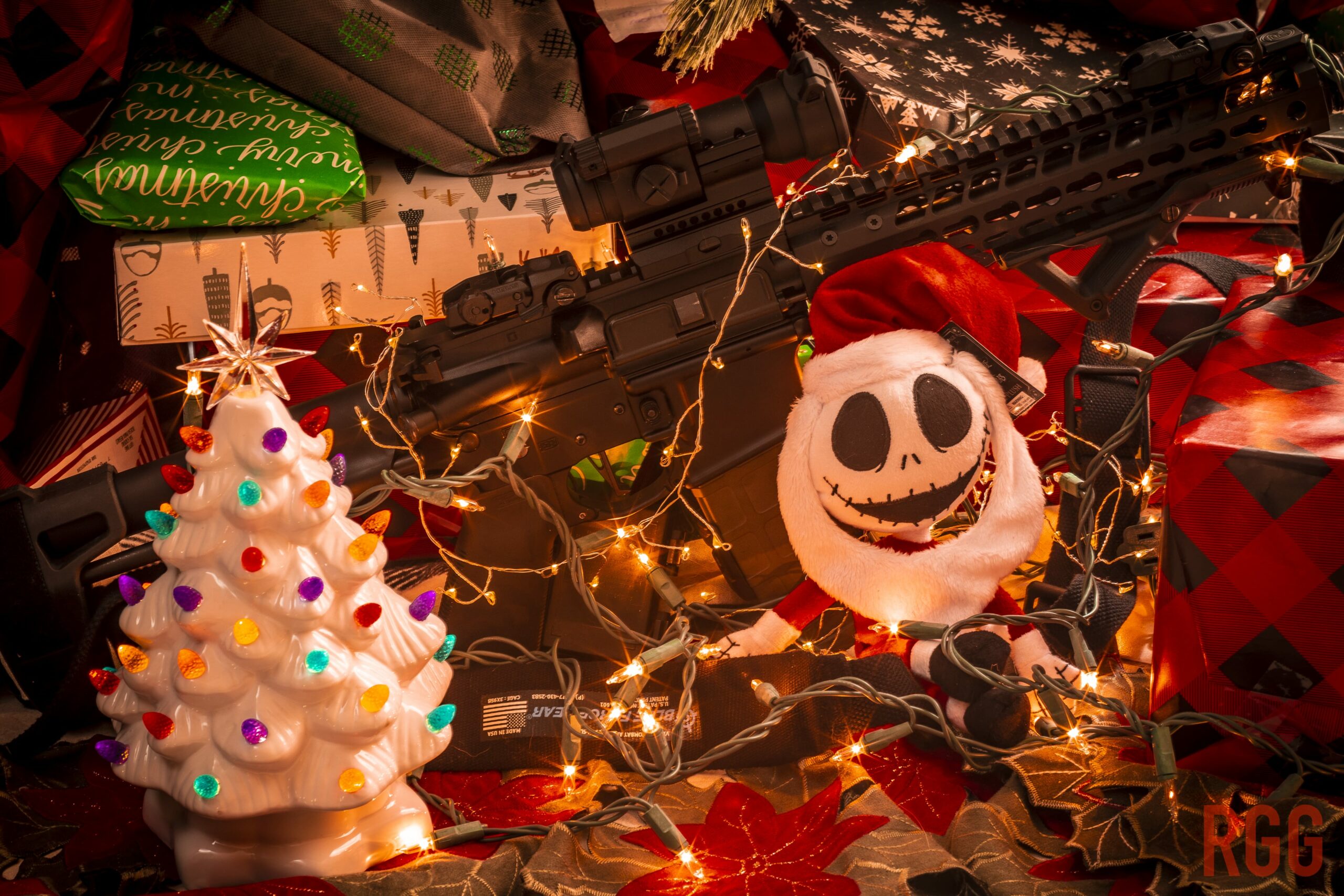 Gun Firing Merry Christmas From Regular Guy Guns | regular guy guns